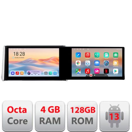 Navigatie Toyota Rav4 2018- Kit-RAV4 Edotec 2 ecrane  8 core 4+128 21.6 inch Incell android Wifi 5Ghz gps internet  Cor v1