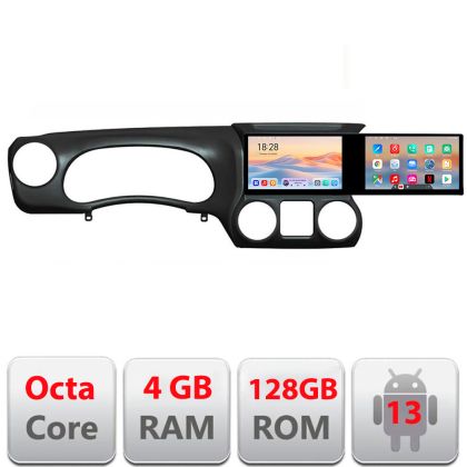 Navigatie JEEP WRANGLER 2011-2016 Manual Kit-wr Edotec 2 ecrane  8 core 4+128 21.6 inch Incell android Wifi 5Ghz gps internet