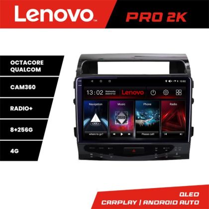 Navigatie Toyota Land Cruiser V8 L200 2009-2020 Lenovo Qled 2K Octa Core 8+256 360 DSP carplay android auto radio gps internet kit-381-type-b+PRO-2K-10-8+256