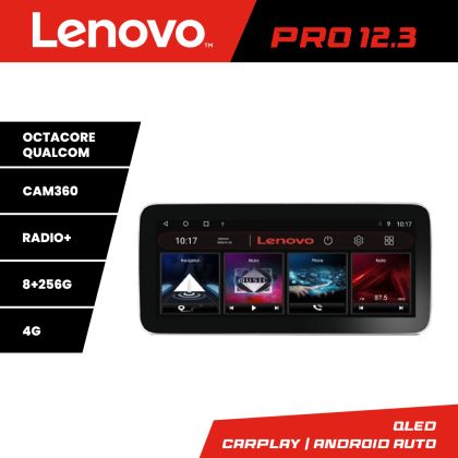 Navigatie Mercedes C W204 NTG4.5 K-w204-N45 Lenovo PRO 8+256 12.3 inch qled android 4G DSP gps internet