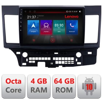 Navigatie Mitsubishi Lancer E-037 Octa Core cu Android Radio Bluetooth Internet GPS WIFI DSP 4+64GB 4G RESIGILAT