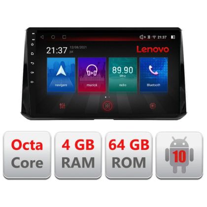 Navigatie Toyota Corolla 2019- E-388-levin Octa Core cu Android Radio Bluetooth Internet GPS WIFI DSP 4+64GB 4G RESIGILAT