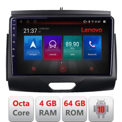 Navigatie Ford Ranger 2015- cu cd Android radio gps internet Octa Core 4+64 LTE Kit-574-2020+EDT-E509-PRO RESIGILAT