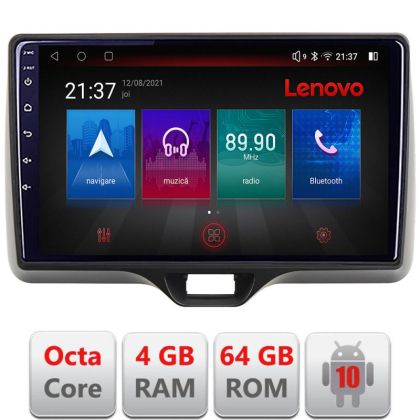 Navigatie Toyota Yaris 2020- Android radio gps internet Octa Core 4+64 LTE kit-yaris2020+EDT-E510-PRO RESIGILAT