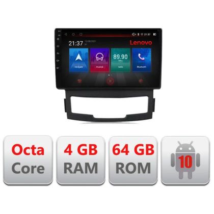 Navigatie Ssangyong Korando 2011- E-159 Octa Core cu Android Radio Bluetooth Internet GPS WIFI DSP 4+64GB 4G RESIGILAT