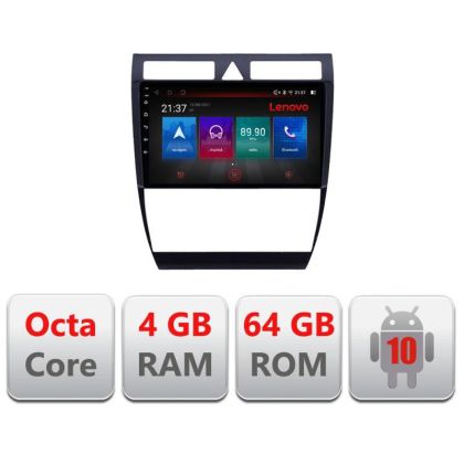 Navigatie Audi A6 E-102 Octa Core cu Android Radio Bluetooth Internet GPS WIFI DSP 4+64GB 4G RESIGILAT