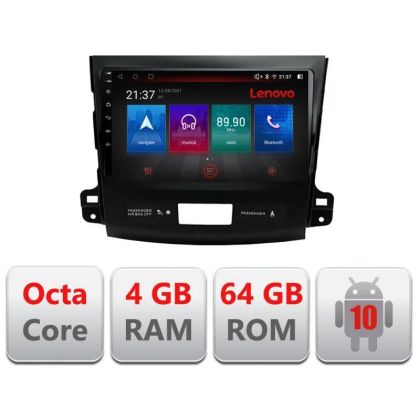 Navigatie Mitsubishi Outlander 2010 E-056 Octa Core cu Android Radio Bluetooth Internet GPS WIFI DSP 4+64GB 4G v1 RESIGILAT