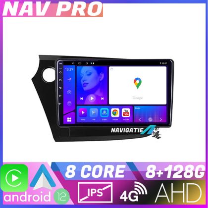 Navigatie Honda Insight 2009 2014 KIT insight EDOTEC-LITE Android Ecran 720P Octa Core 8 128 Carplay