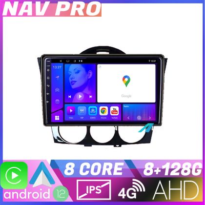 Navigatie Mazda RX8 2008 2011 EDOTEC-LITE Android Ecran 720P Octa Core 8 128 Carplay