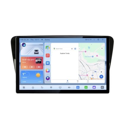 Navigatie dedicata Skoda Rapid Seat Toledo 2013 si  Edonav ecran 13" 1K 4+64 Android Waze USB Navigatie 4G 360 Toslink Youtube Radio KIT-rapid si EDT-E413 V1