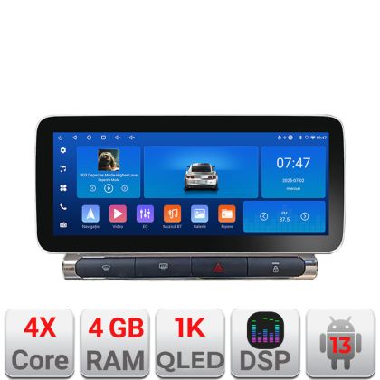 Navigatie Citroen C3 2017-2024 ecran color de fabrica dedicata Android radio gps internet 4+64 ecran 12.3 inch InCell display Qled 1K Rockchip Kit-+EDT-E212-RK