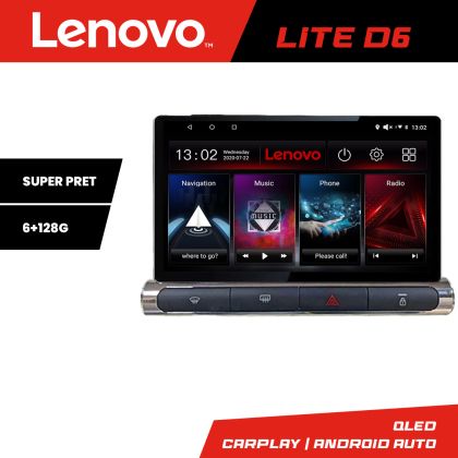 Navigatie Citroen C3 2017-2024 ecran color de fabrica Lenovo QLED Octa core 6+128 DSP Wifi 5Ghz Android radio gps internet Kit-+LITE-9-6+128