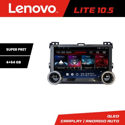 Navigatie Toyota Prado 2007- Lenovo 8 core 4+64 10.5 inch Incell 1K android Wifi 5Ghz gps internet v1