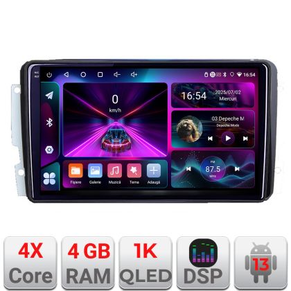 Navigatie Mercedes C 2001-2004 CLK G 2004-2006 A-171  4+64 InCell Display 1K Android Waze USB Navigatie Internet Youtube Radio