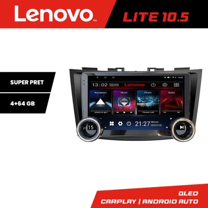 Navigatie Suzuki Swift 2010-2017 Lenovo  8 core 4+64 10.5 inch Incell 1K android Wifi 5Ghz gps internet  Kit-179