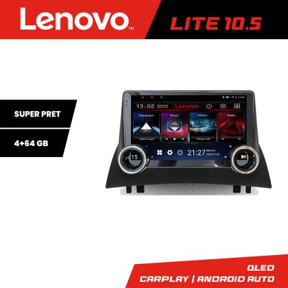 Navigatie Renault Megane 2 Kit-098 Lenovo  8 core 4+64 10.5 inch Incell 1K android Wifi 5Ghz gps internet