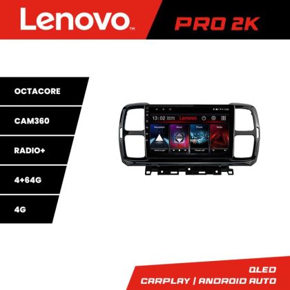 Navigatie Citroen C5 Aircross Android radio gps internet 8 core QLED 2K 4+64 360 Lenovo