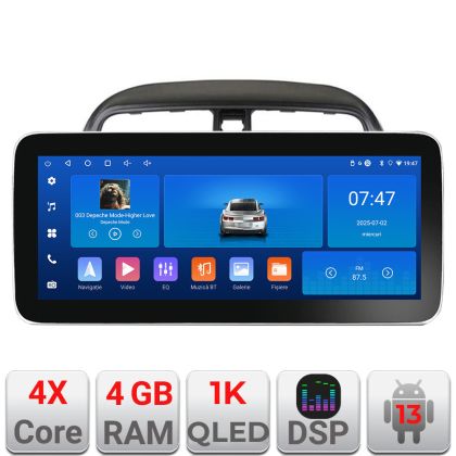 Navigatie Mitsubishi Spacestar K-spacestar Edotec 4+64 12.3 inch Incell 1K android Wifi 5Ghz gps internet