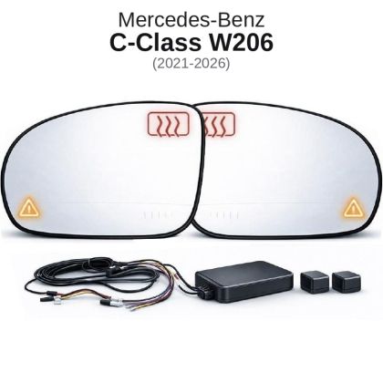 Senzor unghi mort Mercedes Benz C-Class W206 2021-2026 — oglindă dedicată