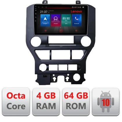 Navigatie Ford Mustang 2015-2020 E-MUSTANG Octa Core cu Android Radio Bluetooth Internet GPS WIFI DSP 4+64GB 4G RESIGILAT