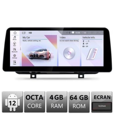 Navigatie BMW Seria 2 F22 F45 2012-2015 NBT Android ecran 10.25" 4+64 4G BT