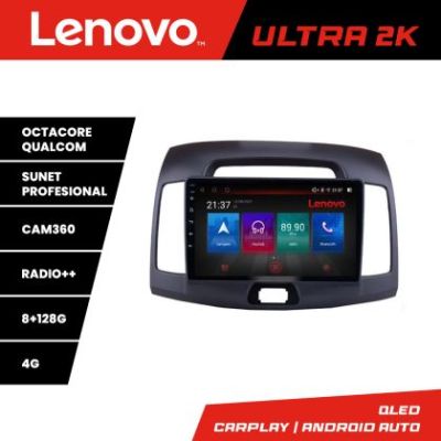 Navigatie Hyundai Elantra 2009 M-2009 Octa Core Android Radio Bluetooth GPS WIFI/4G DSP 2K 8+128GB 360 Toslink