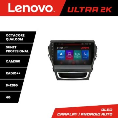 Navigatie Hyundai Santa Fe IX45 M-209 Octa Core Android Radio Bluetooth GPS WIFI/4G DSP 2K 8+128GB 360 Toslink