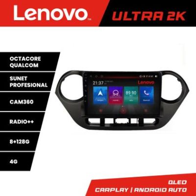 Navigatie Hyundai I10 2013-2019 M-HY38 Octa Core Android Radio Bluetooth GPS WIFI/4G DSP 2K 8+128GB 360 Toslink