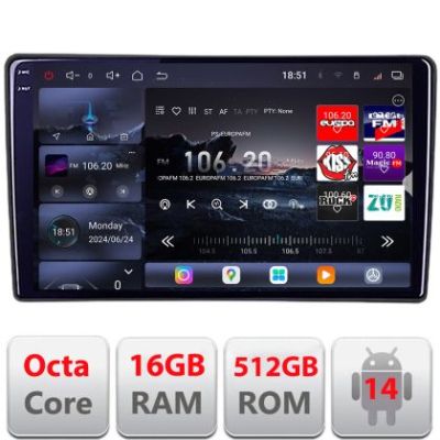 Navigatie Renault Traffic Opel Vivaro Nissan Primastar Qled 2K Octa Core 12+256GB LTE 4G DSP Wifi 5Ghz android auto carplay radio gps internet kit-traffic2+EDT-E809-2K