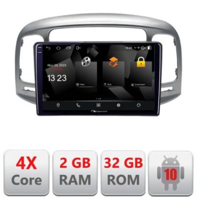 Navigatie Hyundai Accent 2006-2012 5230-ACCENT Android Ecran 720P Quad Core 2+32 carplay android auto
