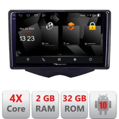 Navigatie Hyundai Veloster Android Ecran 720P Quad Core 2+32 carplay android auto
