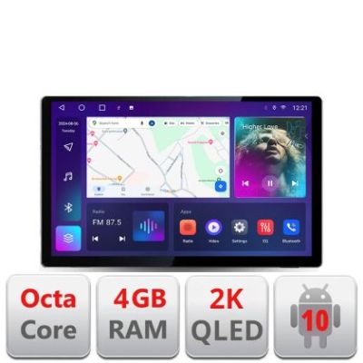 Navigatie dedicata Toyota Tundra 2007-2013 Edonav ecran 13" 2K 4+32 Android Waze USB Navigatie 4G 360 Toslink Youtu