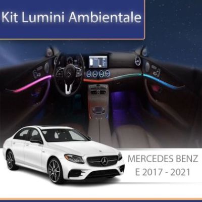 Lumini ambientale Mercedes W213 01+02+03+04 E Class set complet control telefon sau sistem original