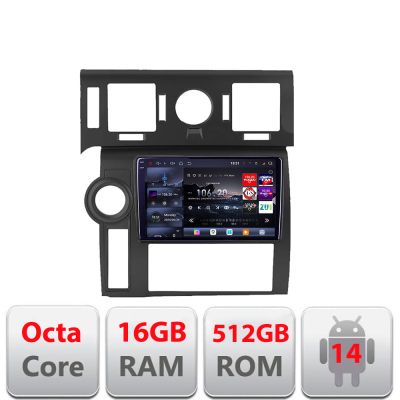 Navigatie Hummer H2 2008-2010 Android radio gps internet 8 core QLED 2K 12+256GB 360 Edotec