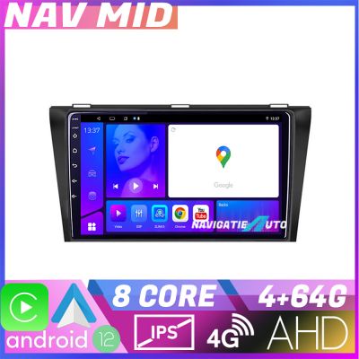 Navigatie Mazda 3 2004 2009 KIT 161 EDOTEC-LITE Android Ecran 720P Octa Core 4 64 Carplay