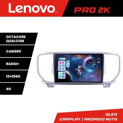 Navigatie Kia Sportage 2016-2018 Lenovo Kit-567 8 core QLED 2K 12+256 360 Android Waze USB Navigatie Internet Youtube Radio