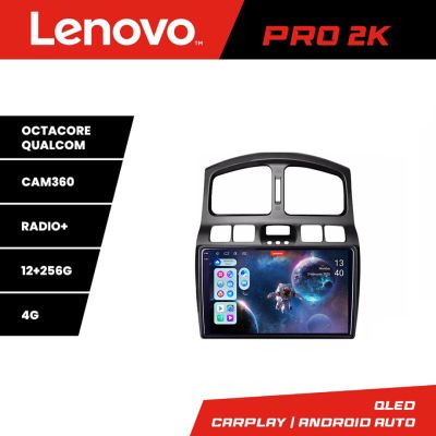Navigatie Hyundai Santa Fe 2000-2006 Android radio gps internet 8 core QLED 2K 12+256 360 Lenovo