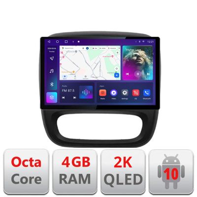 Navigatie dedicata Renault Trafic 2014-2017 N-rt09 Edonav ecran 13" 2K 4+32 Android Waze USB Navigatie 4G 360 Toslink Youtube V1