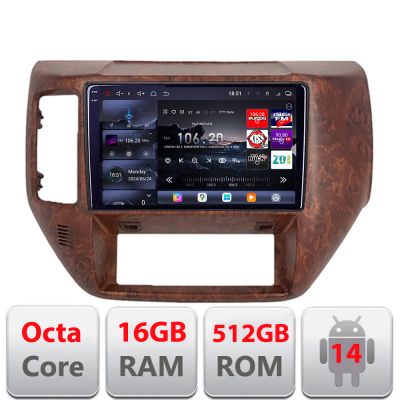 Navigatie Nissan Patrol 2005-2011 Android radio gps internet 8 core QLED 2K 12+256GB 360GB  Edotec