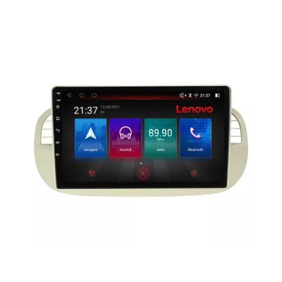 Navigatie Fiat 500 intre anii 2007-2015 Android radio gps internet 8 core QLED Qualcomm 4+64 360 Lenovo