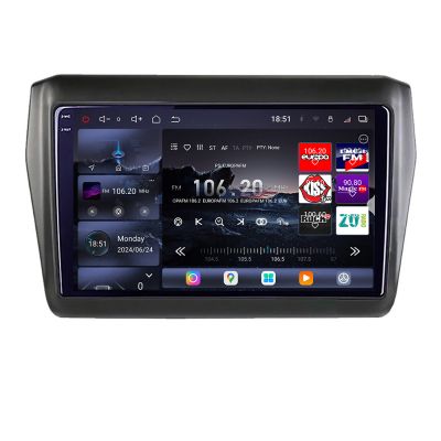 Navigatie Suzuki Swift 2017- Edotec Kit-2179 8 core QLED 2K 12+256GB 360 Android Waze USB Navigatie Internet Youtube Radio
