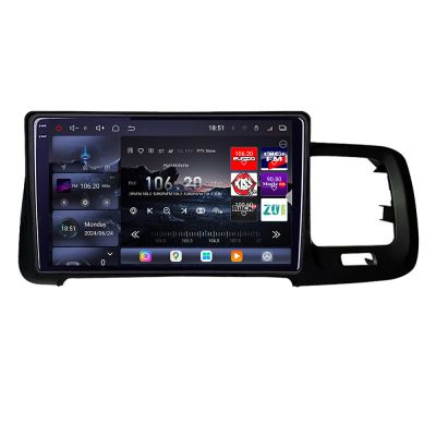 Navigatie Volvo S60 2014-2018 cu sistem Sensus Connect Edotec Kit-s60-14 8 core QLED 2K 12+256GB 360 Android Waze USB Navigatie Internet Youtube R