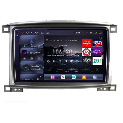 Navigatie Toyota Land Cruiser L100 2002-2008 Edotec Kit-L100 8 core QLED 2K 12+256GB 360 Android Waze USB Navigatie Internet Youtube Radio v1