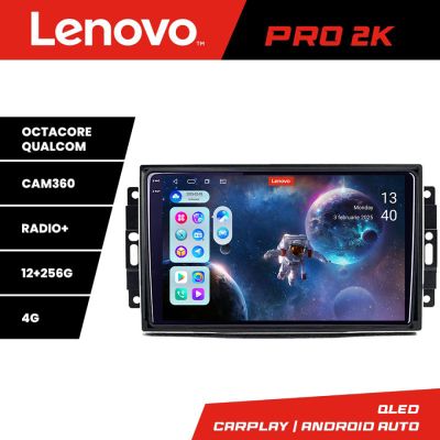 Navigatie Chrysler Jeep Lenovo Kit-202 8 core QLED 2K 12+256 360 Android Waze USB Navigatie Internet Youtube Radio v3