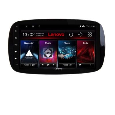 Navigatie Smart For Two 2015- Lenovo Kit-Smart15 8 core QLED 2K 4+64 360 Android Waze USB Navigatie Internet Youtube Radio