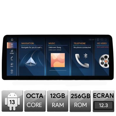 Navigatie dedicata Edotec BMW X3 E83, Android, Octa Core, 12+256, 12.3", Qled 2K 2400x900, Qualcomm 680