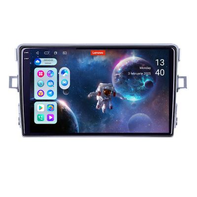 Navigatie Toyota Verso 2010-2016 Lenovo Kit-133 8 core QLED 2K 12+256 360 Android Waze USB Navigatie Internet Youtube Radio