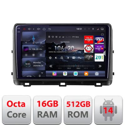 Navigatie Kia Ceed 2020- Android radio gps internet 8 core QLED 2K 12+256GB 360 Ram Edotec