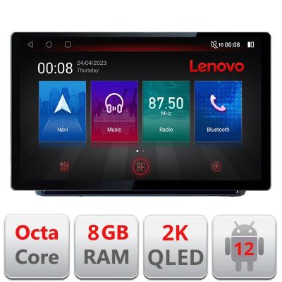 Navigatie Jeep Grand Cherokee 2004-2007 , Ecran 2K QLED 13",Octacore,8Gb RAM,128Gb Hdd,4G,360,DSP,Carplay,Bluetooth