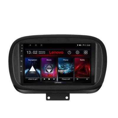 Navigatie Fiat 500 2014- Lenovo Kit-539 8 core QLED 2K 4+64 360 Android Waze USB Navigatie Internet Youtube Radio